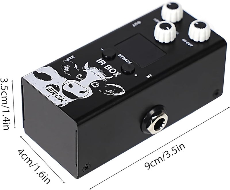 EROK Speaker Cabinet Simulator Pedal with IR Loader, 9-Band EQ & 32 Presets - Guitar/Bass Impulse Response Processor, Third-Party IR Files Support, Studio/Stage Use - Image 5